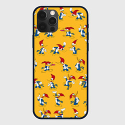 Чехол для iPhone 12 Pro Такой разный Дятел Вуди, цвет: 3D-черный