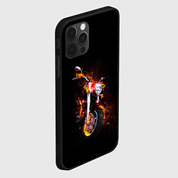 Чехол для iPhone 12 Pro Неудержимый огонь, цвет: 3D-черный — фото 2