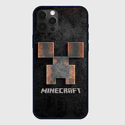 Чехол для iPhone 12 Pro MINECRAFT TEXTURE IRON, цвет: 3D-черный