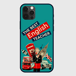 Чехол для iPhone 12 Pro Лучший учитель английского языка, цвет: 3D-черный