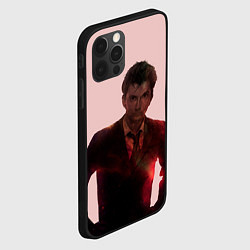 Чехол для iPhone 12 Pro David Tennant, цвет: 3D-черный — фото 2