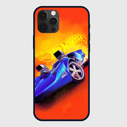 Чехол для iPhone 12 Pro Hot Wheels Хот Вилс, цвет: 3D-черный