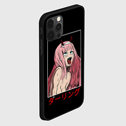 Чехол для iPhone 12 Pro Зеро ту ahegao франкс, цвет: 3D-черный — фото 2