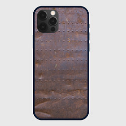 Чехол для iPhone 12 Pro Ржавый металл, цвет: 3D-черный