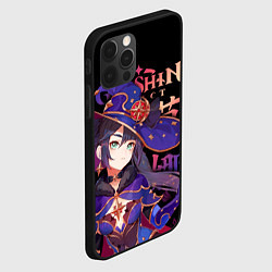 Чехол для iPhone 12 Pro Мона, Genshin Impact, цвет: 3D-черный — фото 2