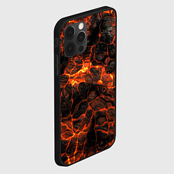 Чехол для iPhone 12 Pro Горящая лава, цвет: 3D-черный — фото 2