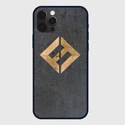 Чехол iPhone 12 Pro Concrete and Gold - Foo Fighters