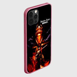 Чехол для iPhone 12 Pro Леви и Титан - Атака на титанов, цвет: 3D-малиновый — фото 2