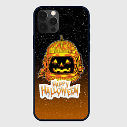 Чехол для iPhone 12 Pro ТЫКВА КОСМОНАВТ SPACE HALLOWEEN, цвет: 3D-черный