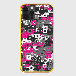 Чехол для iPhone 12 Pro Squid Game Camo, цвет: 3D-желтый