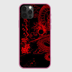 Чехол для iPhone 12 Pro ТОКИЙСКИЕ МСТИТЕЛИ КРАСНЫЙ ДРАКОН, цвет: 3D-малиновый