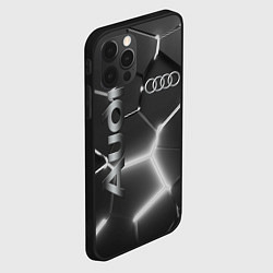 Чехол для iPhone 12 Pro AUDI GREY 3D ПЛИТЫ, цвет: 3D-черный — фото 2