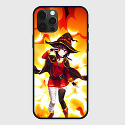 Чехол для iPhone 12 Pro MeguminKonoSuba, цвет: 3D-черный