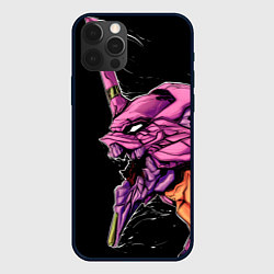 Чехол для iPhone 12 Pro Evangelion Eva 01, цвет: 3D-черный