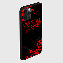 Чехол для iPhone 12 Pro CANNIBAL CORPSE КРАСНЫЕ ЧЕРЕПА, цвет: 3D-черный — фото 2