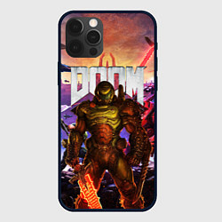 Чехол для iPhone 12 Pro DOOM ETERNAL ДУМ БИТВА В АДУ, цвет: 3D-черный