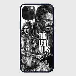 Чехол для iPhone 12 Pro THE LAST OF US ЧЁРНО БЕЛЫЙ, цвет: 3D-черный