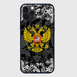 Чехол для iPhone 12 Pro Российская Федерация, цвет: 3D-черный