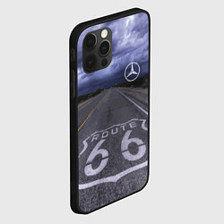 Чехол для iPhone 12 Pro Мерседес, трасса 66, цвет: 3D-черный — фото 2