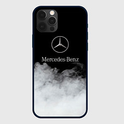 Чехол для iPhone 12 Pro Mercedes-Benz Облака, цвет: 3D-черный