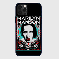 Чехол для iPhone 12 Pro Marilyn Manson - We are chaos, цвет: 3D-черный
