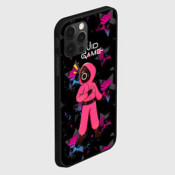 Чехол для iPhone 12 Pro Удивление - сериал Игра в кальмара, цвет: 3D-черный — фото 2