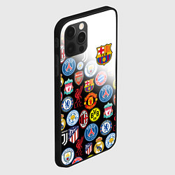 Чехол для iPhone 12 Pro FC BARCELONA LOGOBOMBING, цвет: 3D-черный — фото 2