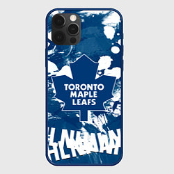Чехол для iPhone 12 Pro Торонто Мейпл Лифс, Toronto Maple Leafs, цвет: 3D-тёмно-синий