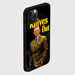 Чехол для iPhone 12 Pro Достать ножи Knives Out, цвет: 3D-черный — фото 2