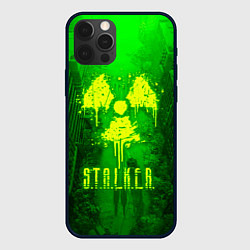 Чехол для iPhone 12 Pro STALKER LOGO RADIATOIN NEON TOXIC, цвет: 3D-черный