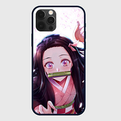 Чехол для iPhone 12 Pro Незуко Камадо Nezuko, цвет: 3D-черный