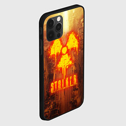 Чехол для iPhone 12 Pro STALKER РАДИАЦИЯ ЧЕРНОБЫЛЬ, ПРИПЯТЬ, цвет: 3D-черный — фото 2