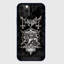 Чехол для iPhone 12 Pro MAYHEM - A Season In Blasphemy, цвет: 3D-черный