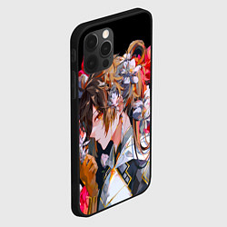 Чехол для iPhone 12 Pro Чжун Ли в цветах Genshin impact, цвет: 3D-черный — фото 2