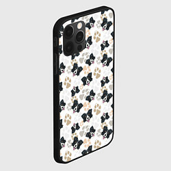 Чехол для iPhone 12 Pro Бордер Колли, цвет: 3D-черный — фото 2