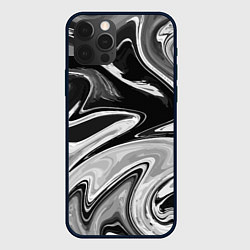 Чехол для iPhone 12 Pro Abstraction vanguard, цвет: 3D-черный