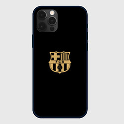 Чехол для iPhone 12 Pro Golden Barca, цвет: 3D-черный