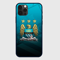 Чехол для iPhone 12 Pro Manchester City Teal Themme, цвет: 3D-черный