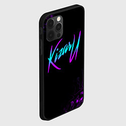 Чехол для iPhone 12 Pro КИЗАРУ НЕОН ЛОГО KIZARU NEON, цвет: 3D-черный — фото 2