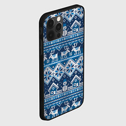 Чехол для iPhone 12 Pro Christmas Pattern, цвет: 3D-черный — фото 2