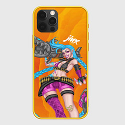 Чехол для iPhone 12 Pro Реактивная Jinx, цвет: 3D-желтый