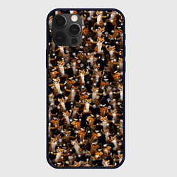 Чехол для iPhone 12 Pro Тигры пляшут Новый Год, цвет: 3D-черный