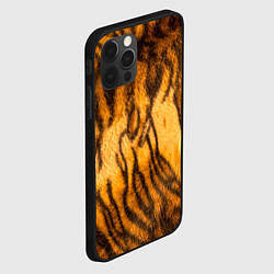 Чехол для iPhone 12 Pro Шкура тигра 2022, цвет: 3D-черный — фото 2