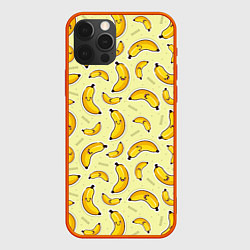 Чехол для iPhone 12 Pro Банановый Бум, цвет: 3D-красный