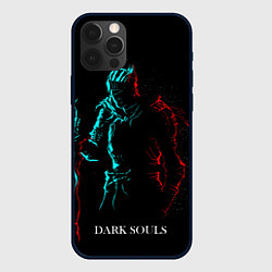 Чехол для iPhone 12 Pro Dark Souls NEON Силуэт, цвет: 3D-черный
