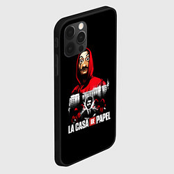 Чехол для iPhone 12 Pro СЕРИАЛ БУМАЖНЫЙ ДОМ LA CASA DE PAPEL, цвет: 3D-черный — фото 2