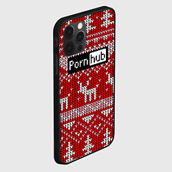 Чехол для iPhone 12 Pro Porn Hub новогодний, цвет: 3D-черный — фото 2