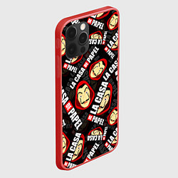 Чехол для iPhone 12 Pro БУМАЖНЫЙ ДОМ LA CASA DE PAPEL ЛОГО УЗОР, цвет: 3D-красный — фото 2