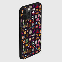 Чехол для iPhone 12 Pro Российская история и русская культура паттерн, цвет: 3D-черный — фото 2