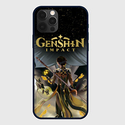 Чехол для iPhone 12 Pro ГЕНШИН ИМПАКТ ЧЖУН ЛИ GENSHIN IMPACT, цвет: 3D-черный